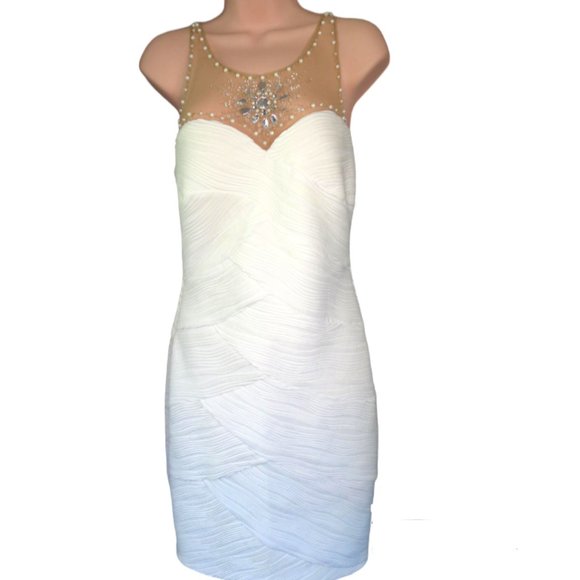 FRANK LYMAN - DESIGNER DRESS - WEDDING, COCKTAIL, PARTY - SIZE 10 - STUN… - Picture 2 of 11